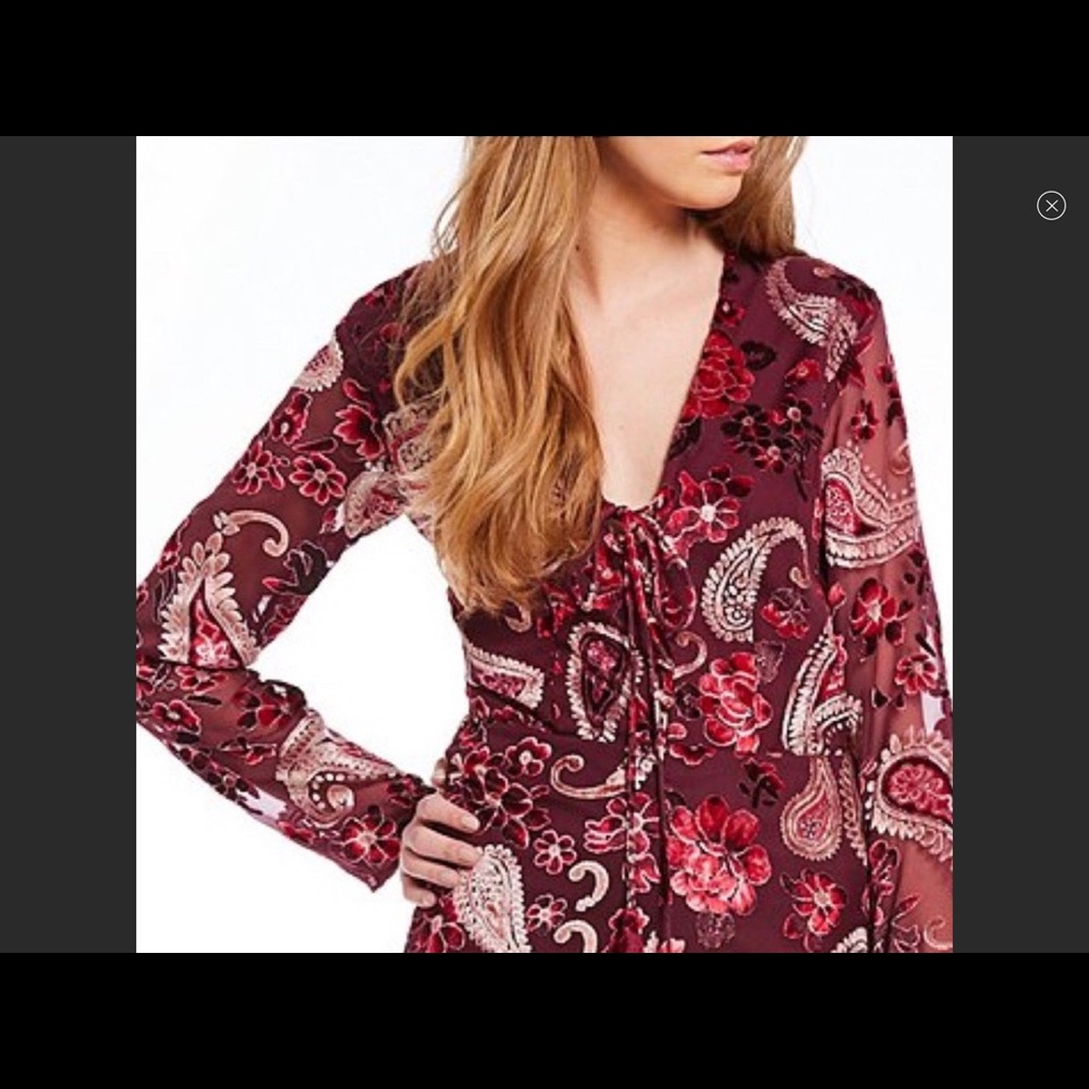 Chelsea & Violet Burnout Velvet Jumpsuit - Picture 1 of 6